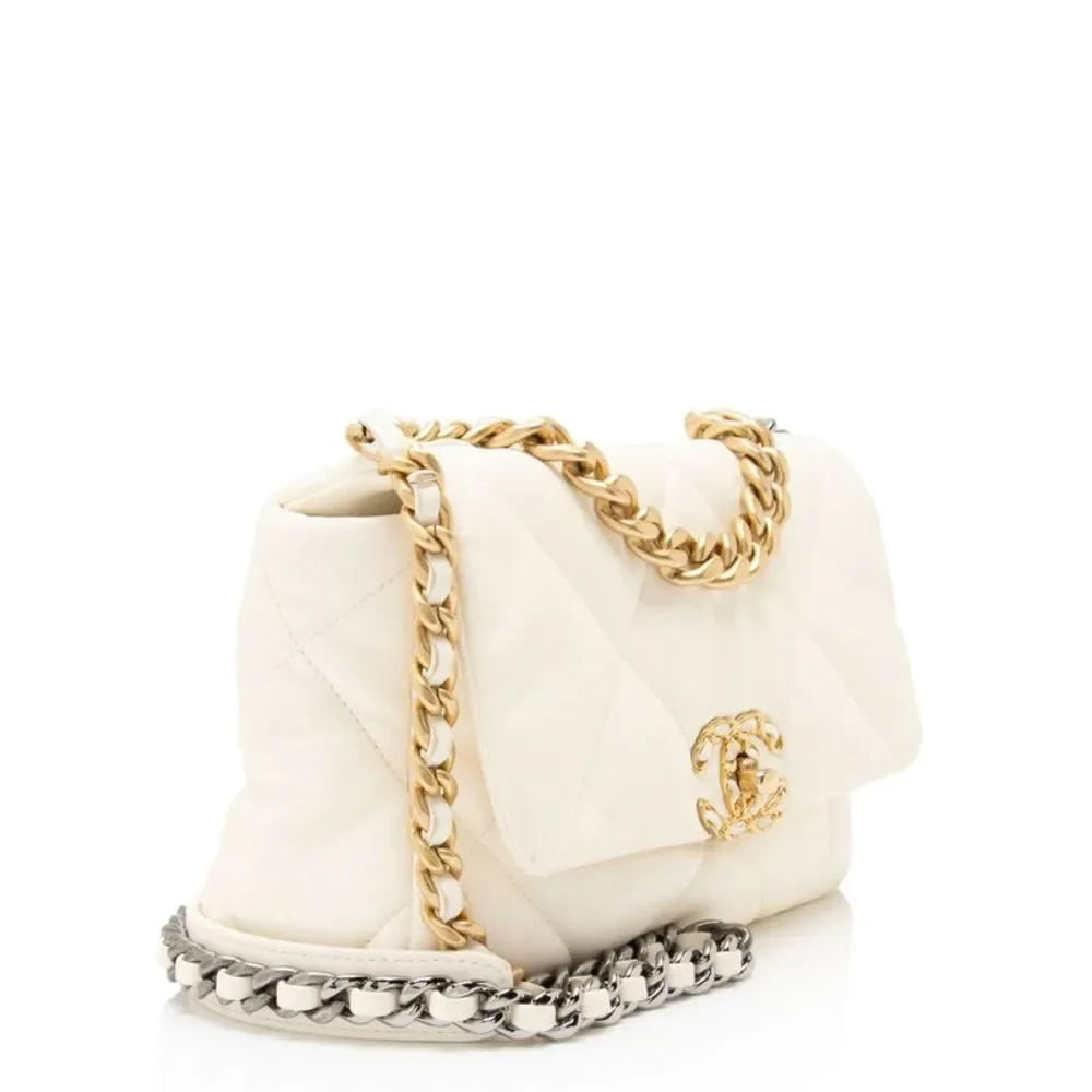 Chanel Lambskin 19 Medium Flap Shoulder Bag